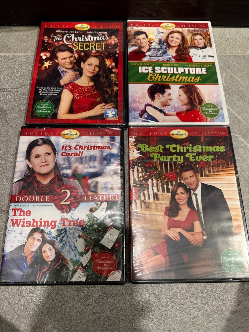Hallmark Holiday DVD Set with Red, Green & White Covers